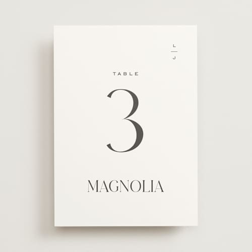 This is a diamond table numbers with standard by Heather Cairl called clarity printing on doublethick in standard