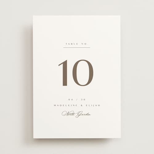 This is a latte table numbers with standard by Cara Scott called whimsy printing on doublethick in standard