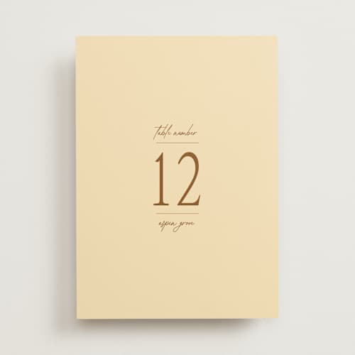 This is a bark table numbers with standard by Jen Ramsey called classic and floral printing on doublethick in standard