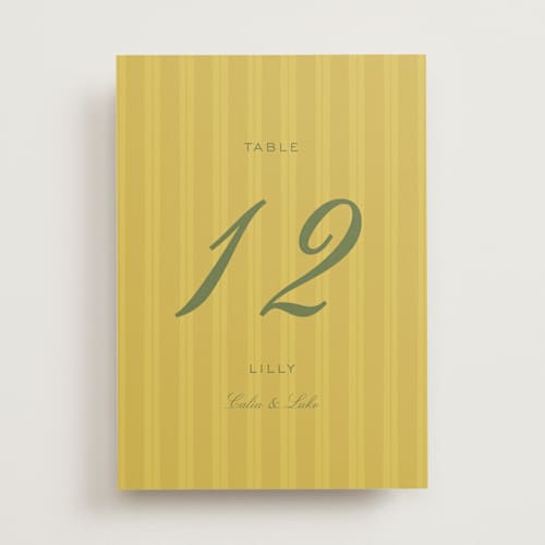 This is a island citrus table numbers with standard by Ani Somi called calia  printing on doublethick in standard