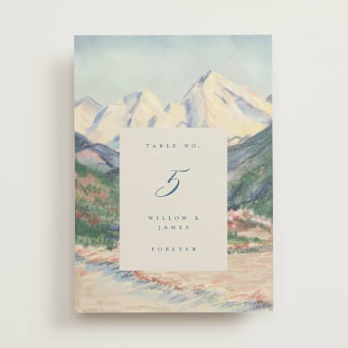 This is a summer table numbers with standard by Petra Kern called the valley printing on doublethick in standard