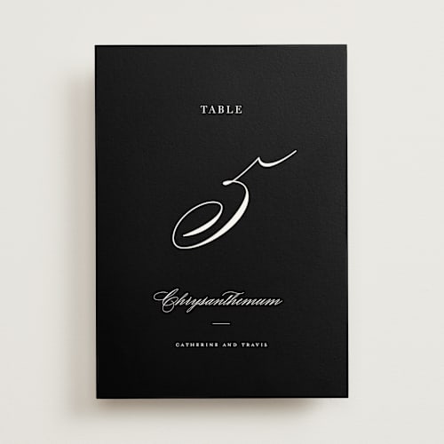 This is a snow table numbers with standard by Brandy Folse called classically elegant printing on doublethick in standard
