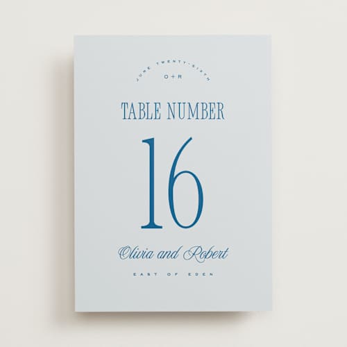 This is a ocean table numbers with standard by Kelly Schmidt called riviera printing on doublethick in standard