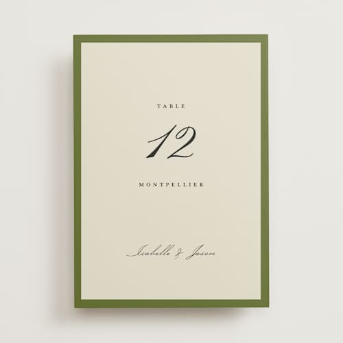 This is a verde table numbers with standard by flvx studio called merivale printing on doublethick in standard