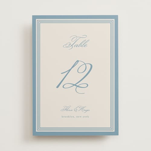 This is a provincial table numbers with standard by Kelly Watkins called emerson printing on doublethick in standard