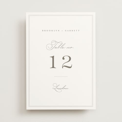 This is a cotton table numbers with standard by Amy Kross called overlapping printing on doublethick in standard