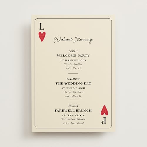This is a champagne ceremony reception essentials with standard by Helena Vitto called red hearts printing on signature in 5x7