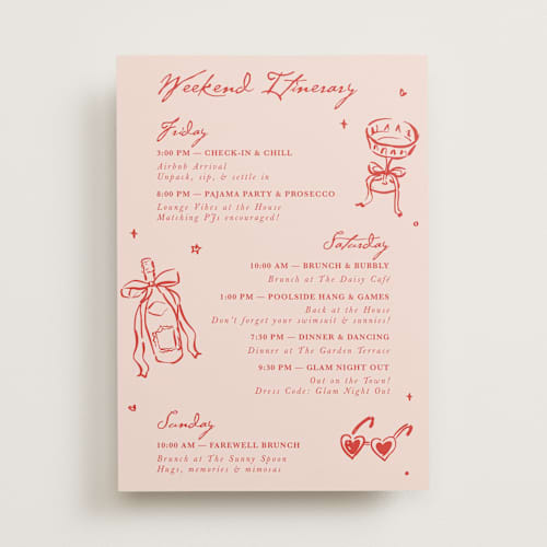 This is a scarlet ceremony reception essentials with standard by Cass Loh called cheers to love printing on signature in 5x7