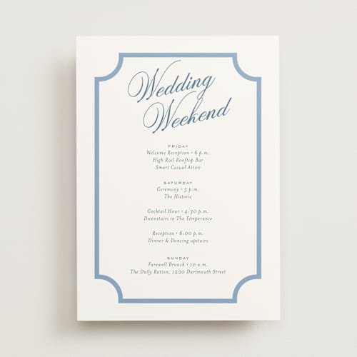 This is a bluebell ceremony reception essentials with standard by Jessica Williams called marenza printing on signature in standard