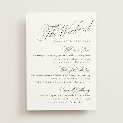 This is a noir slate ceremony reception essentials with standard by Ana de Sousa called written with love printing on signature in standard