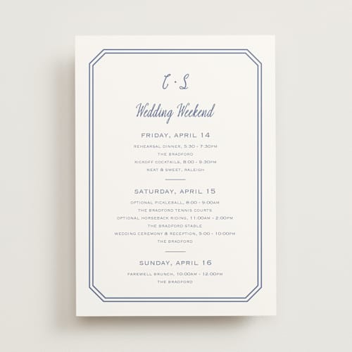 This is a blueberry ceremony reception essentials with standard by Carolyn MacLaren called deluxe printing on signature in standard
