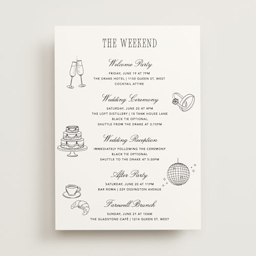 This is a silk ceremony reception essentials with standard by Kelly Schmidt called formal minimalist printing on signature in standard