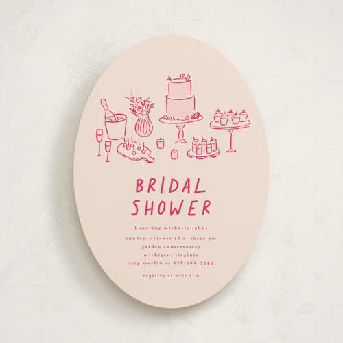 This is a creme bridal shower invitations with standard by chocomocacino called atherina printing on signature in standard