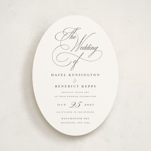 This is a pearl wedding invitations with standard by chocomocacino called scamorza printing on signature in standard