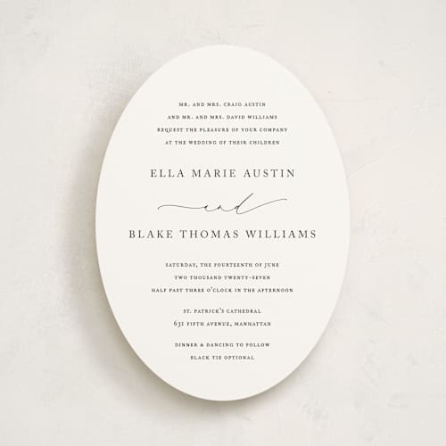 This is a linen wedding invitations with standard by Jennifer Postorino called breathe printing on signature in standard