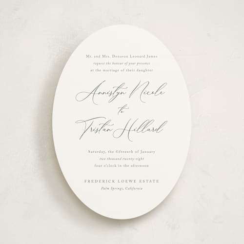 This is a eucalyptus wedding invitations with standard by Jennifer Postorino called love story printing on signature in standard