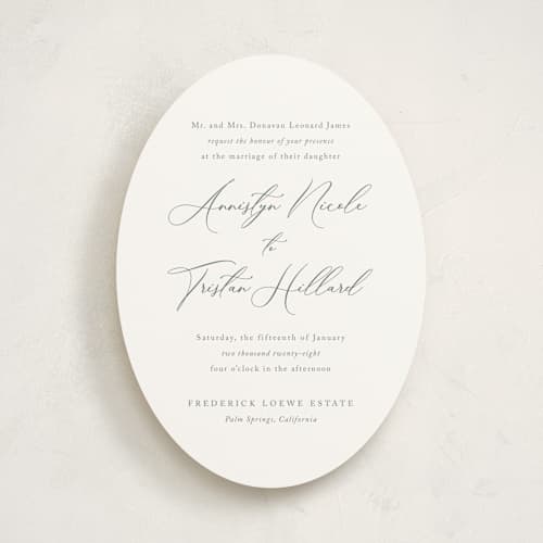 This is a eucalyptus wedding invitations with standard by Jennifer Postorino called love story printing on signature in standard