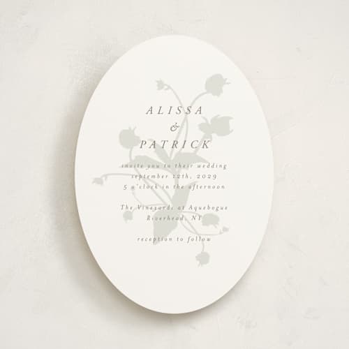 This is a fawn wedding invitations with standard by AK Graphics called autumnal printing on signature in standard