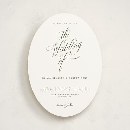 This is a ivy wedding invitations with standard by Eric Clegg called modern romance printing on signature in standard