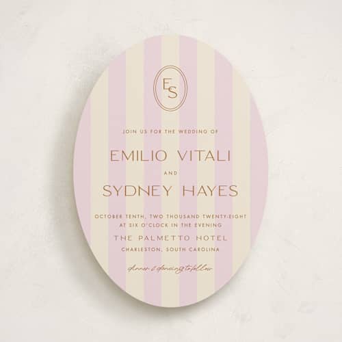 This is a cherry blossom wedding invitations with standard by Ellen Schlegelmilch called palmetto printing on signature in standard