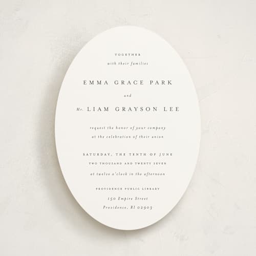 This is a classic white wedding invitations with standard by Design Lotus called a thousand years printing on signature in standard