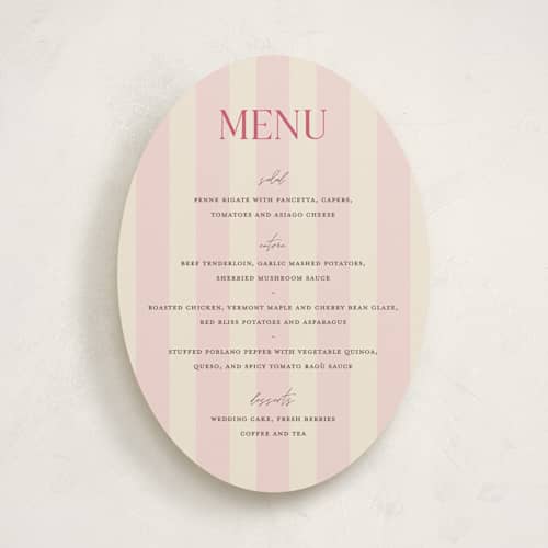 This is a strawberry menu cards with standard by Pixel and Hank called ambrosial printing on signature in standard