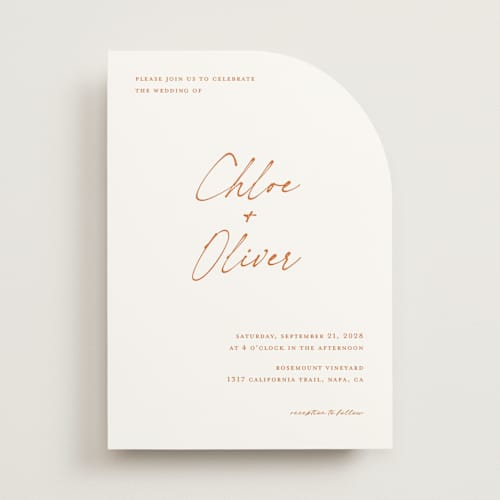 This is a spritz wedding invitations with standard by Pippa Shaw called modern classic printing on signature in standard