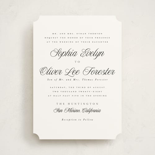 This is a tuxedo wedding invitations with standard by Leah Bisch called beautiful day printing on signature in standard