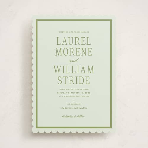 This is a forest wedding invitations with standard by Sara Hicks Malone called dewberry printing on signature in standard