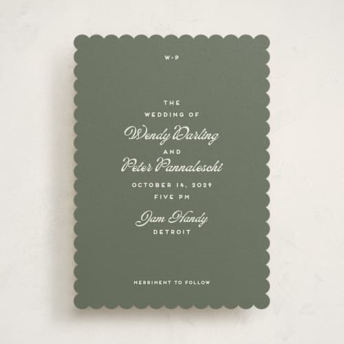 This is a garden wedding invitations with standard by Snow and Ivy called penumbra printing on signature in standard