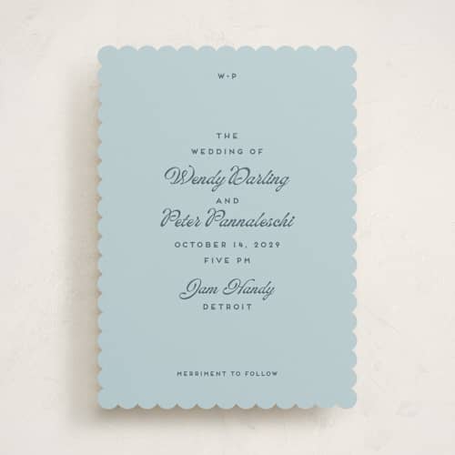 This is a neptune wedding invitations with standard by Snow and Ivy called penumbra printing on signature in standard