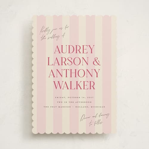 This is a strawberry wedding invitations with standard by Pixel and Hank called ambrosial printing on signature in standard