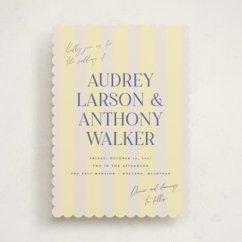 This is a lemonade wedding invitations with standard by Pixel and Hank called ambrosial printing on signature in standard