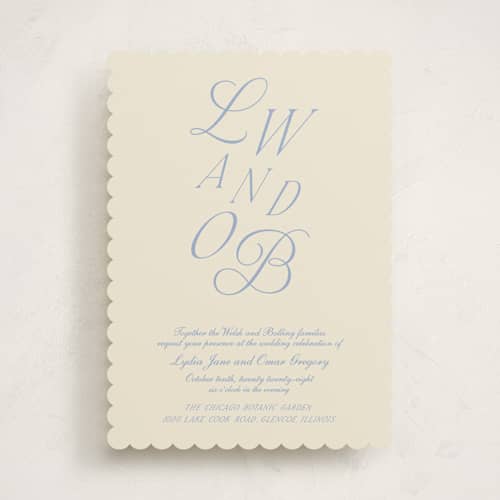 This is a ocean wedding invitations with standard by Baumbirdy called luxe printing on signature in standard