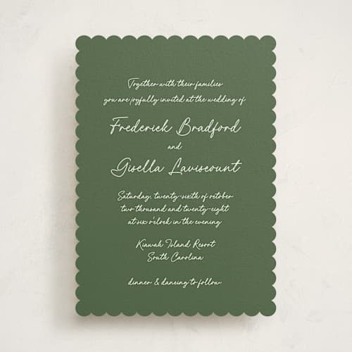 This is a ivy wedding invitations with standard by chocomocacino called strazzate printing on signature in standard