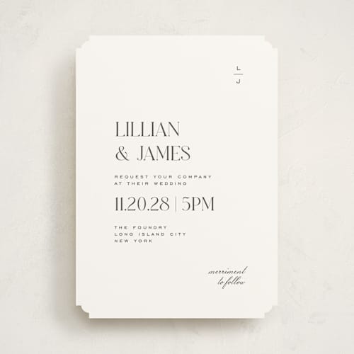 This is a diamond wedding invitations with standard by Heather Cairl called clarity printing on signature in standard