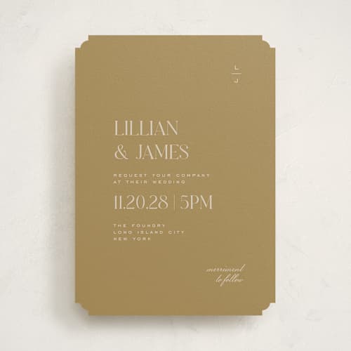 This is a martini wedding invitations with standard by Heather Cairl called clarity printing on signature in standard