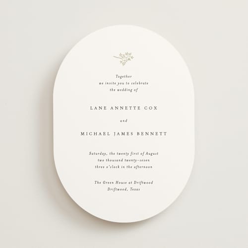This is a cloud wedding invitations with standard by Design Lotus called sense and sensibility printing on signature in standard