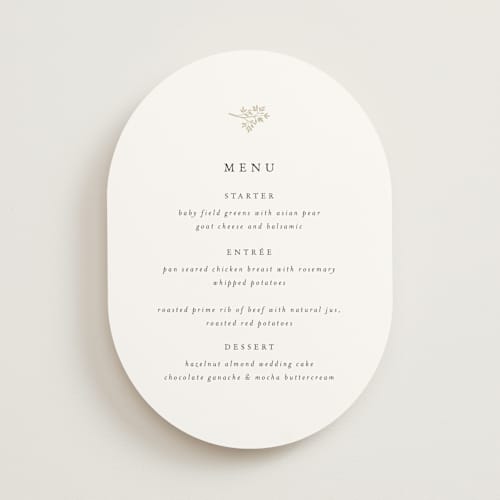 This is a cloud menu cards with standard by Design Lotus called sense and sensibility printing on signature in standard