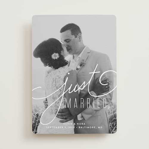 This is a lace wedding announcements with standard by Jessica Williams called signature printing on recycled smooth signature in standard