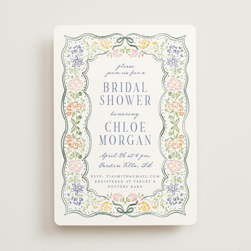 This is a meadow bridal shower invitations with standard by Petra Kern called this day printing on signature in standard