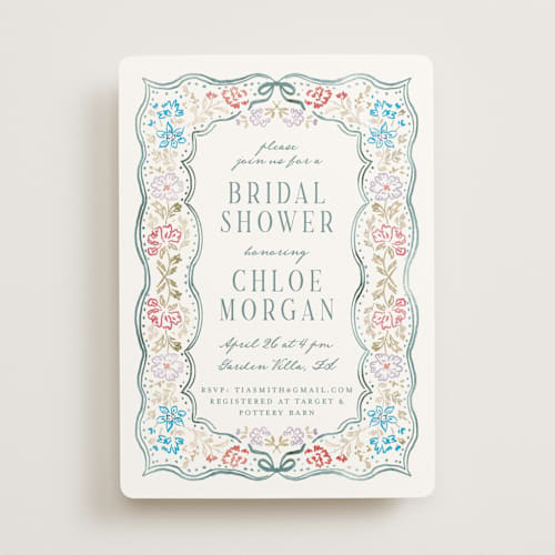 This is a bluebird bridal shower invitations with standard by Petra Kern called this day printing on signature in standard