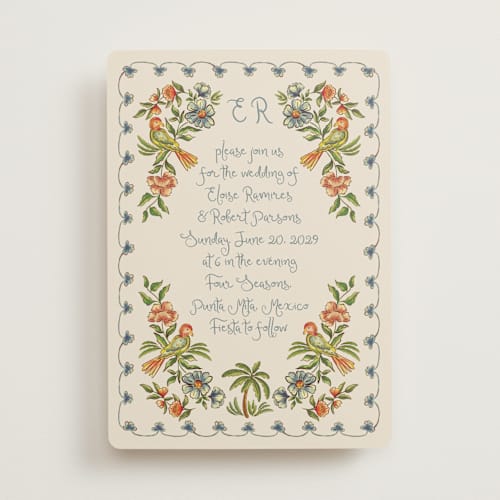 This is a earth wedding invitations with standard by Chris Griffith called artisan wedding printing on signature in standard