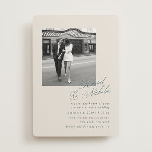 This is a moss wedding invitations with standard by Ana de Sousa called written with love printing on signature in standard