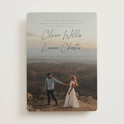 This is a tuxedo wedding invitations with standard by Orasie called full photo printing on signature in standard