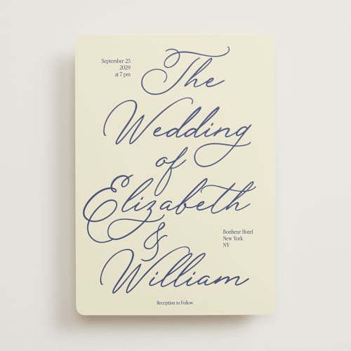 This is a celeste wedding invitations with standard by Helena Vitto called elizabeth printing on signature in standard