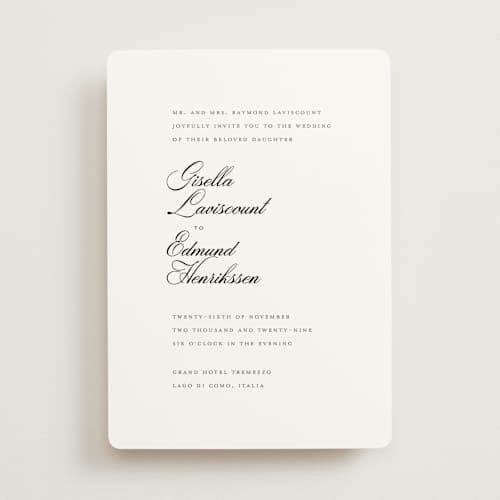 This is a salt wedding invitations with standard by chocomocacino called gregada printing on signature in standard