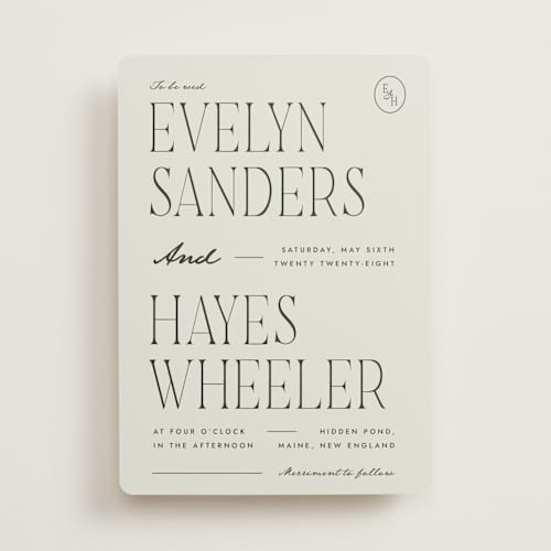 This is a forest wedding invitations with standard by Blustery August called hayes printing on signature in standard