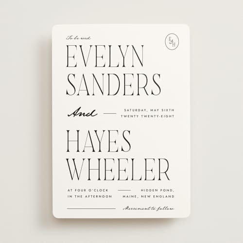 This is a ink wedding invitations with standard by Blustery August called hayes printing on signature in standard