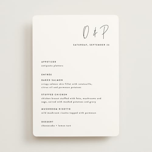 This is a cloud menu cards with standard by JoAnn Jinks called signed printing on signature in standard
